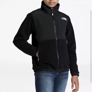 The North Face Girls XL Black Denali Fleece Insulated Full-Zip Jacket